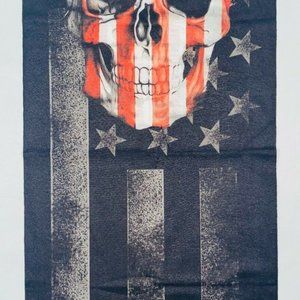 Gaiter Mask Skeleton & U.S.A Flag Design Face Mask